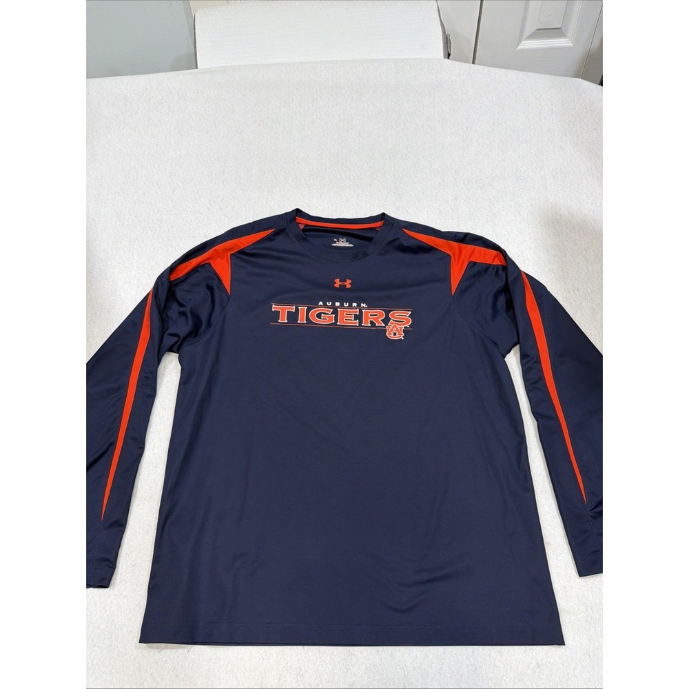 Men's Auburn Heat Gear XL Long Sleeve Under Armour  Shirt Tigers Auburn Universi
